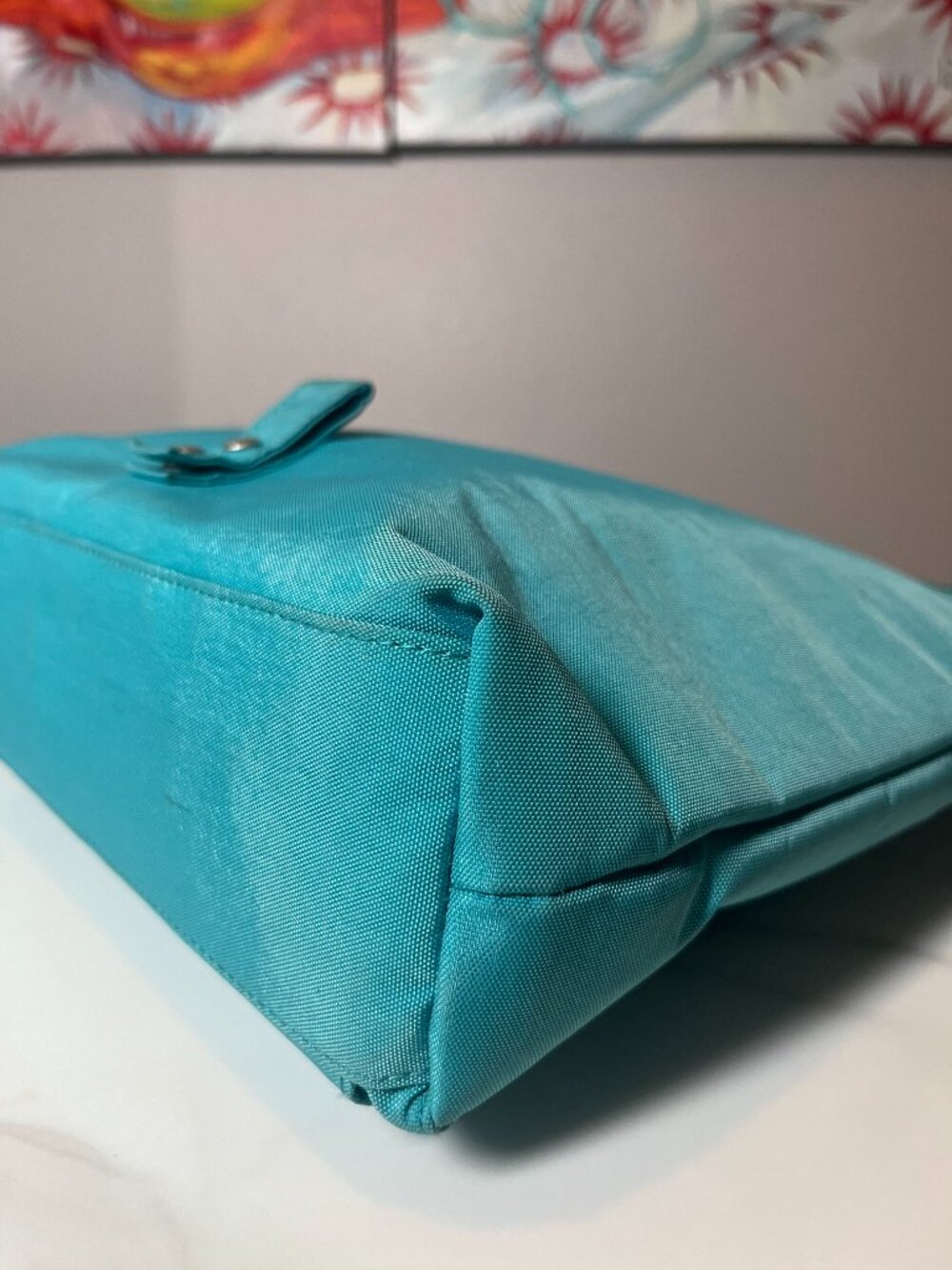 Baggallini Teal Nylon Convertible Shoulder Crossbody Bag - Picture 11 of 13